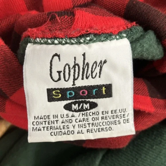 Vintage Dalmations Sweater Dog Apples Fall Plaid Neck Sweatshirt Size M Green - Picture 10 of 10